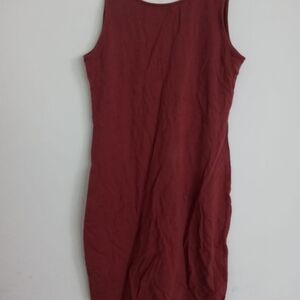 Rust. bodycorn dress.